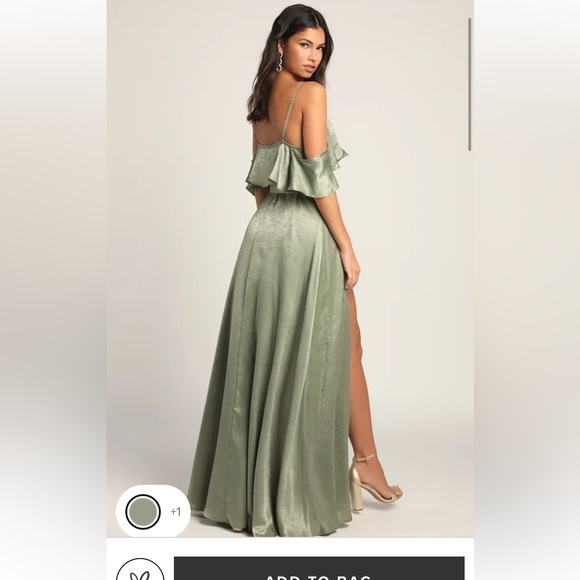 Lulus Dark green dress - Picture 2 of 12